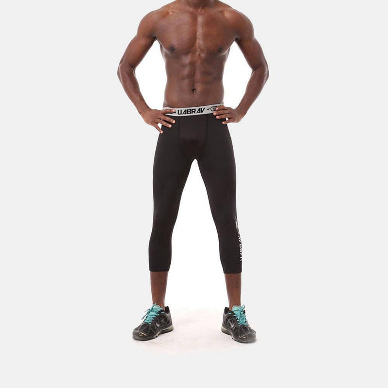 Men's Pro 3/4 Compression Running Tights - CTHOPER
