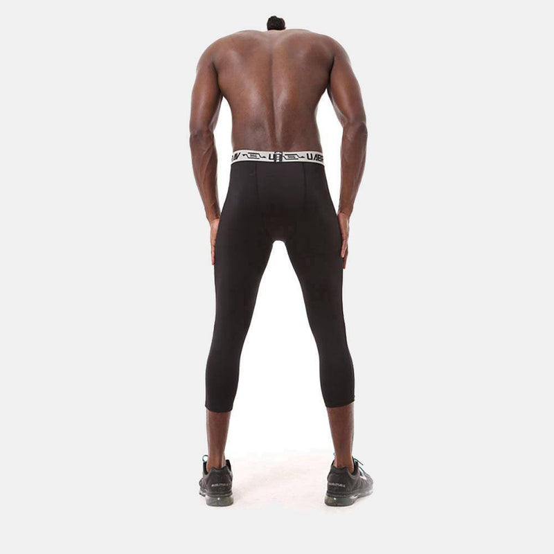 Men's Pro 3/4 Compression Running Tights - CTHOPER