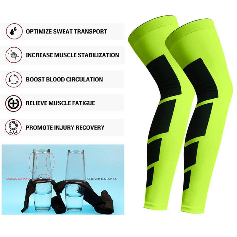 Basketball Compression Knee & Calf Sleeves - 1 Pcs - CTHOPER