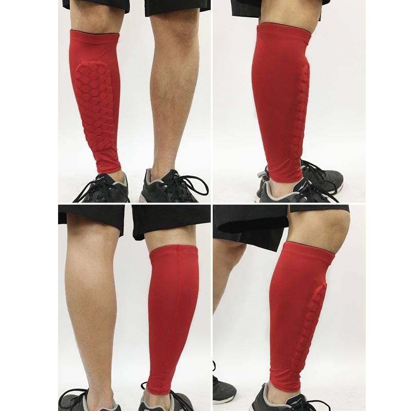 Football Compression Calf Sleeve & Pad - 1 Pair - CTHOPER