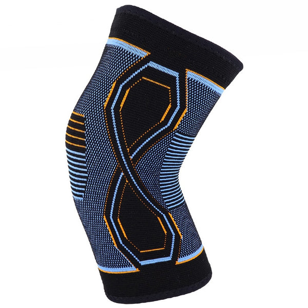 Sport Blue Orange Pattern Knee Brace - 1Pcs - CTHOPER