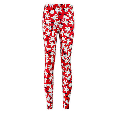 Women Minnie Mickey Mouse Yoga Gym Leggings - CTHOPER