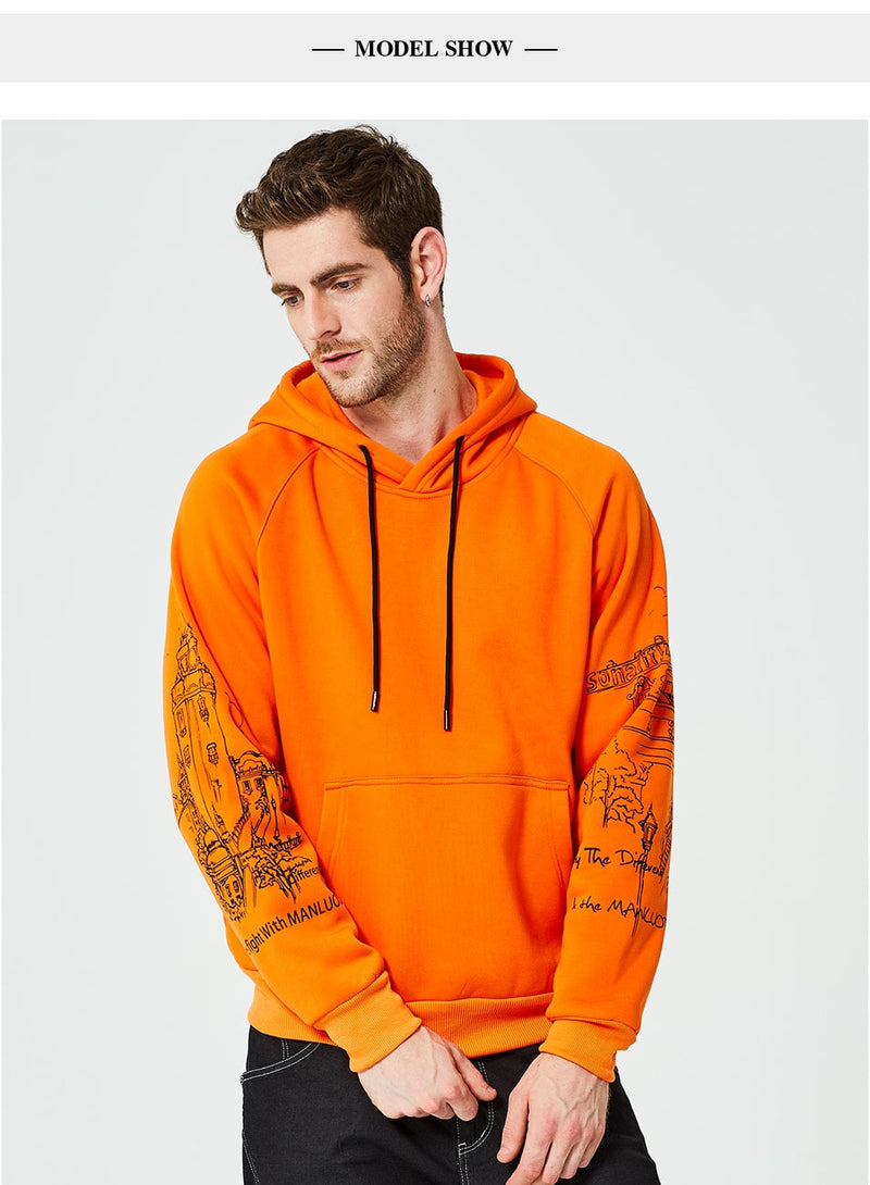 Men's Autumn Hip Hop Hoodies Sweatshirts - CTHOPER