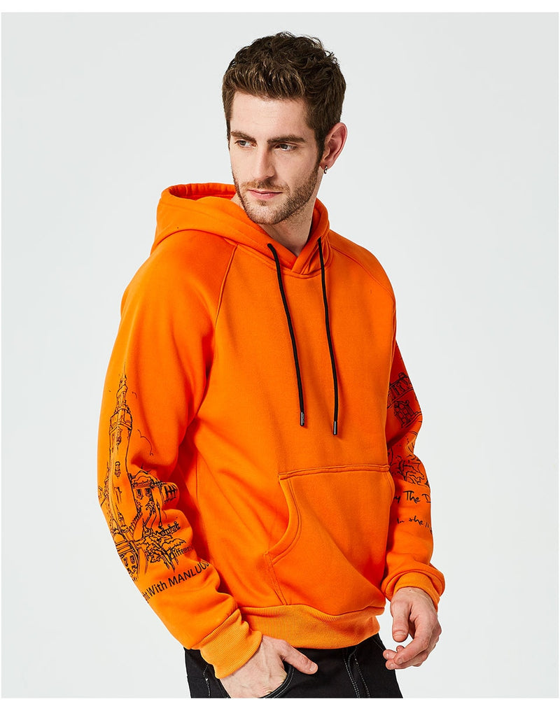 Men's Autumn Hip Hop Hoodies Sweatshirts - CTHOPER