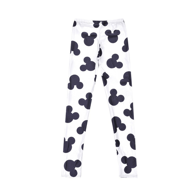 Women Minnie Mickey Mouse Yoga Gym Leggings - CTHOPER