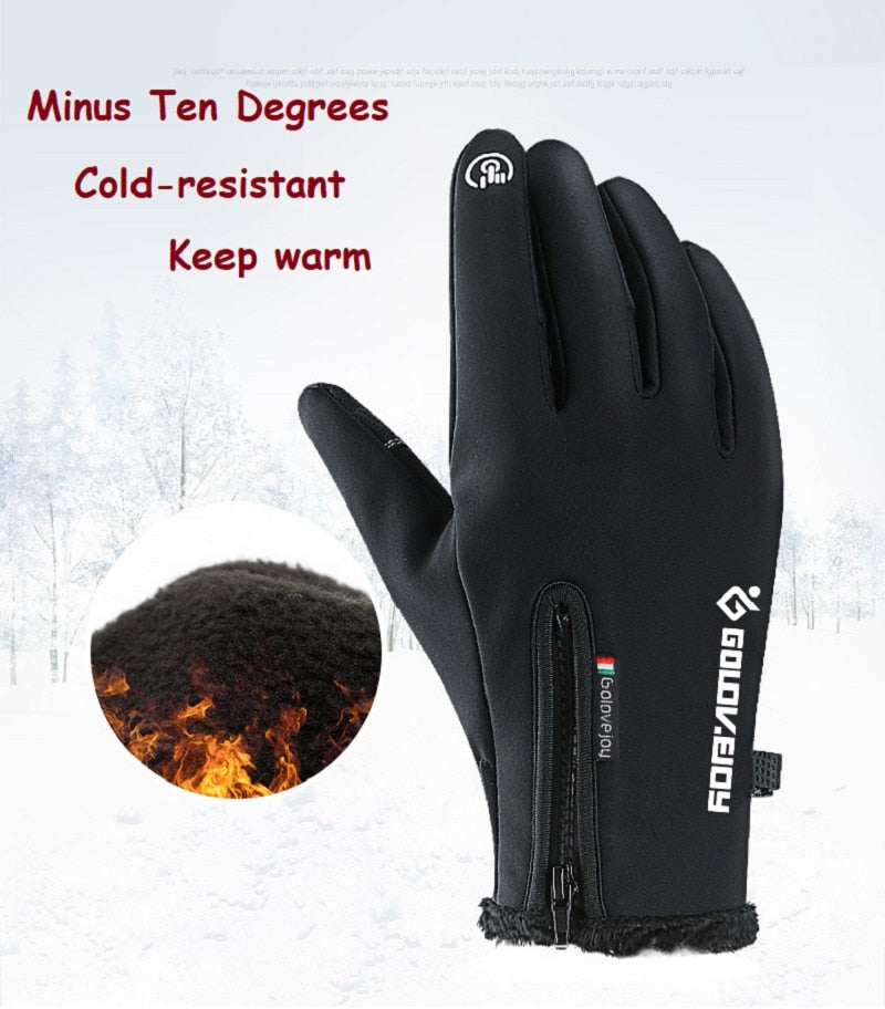 Men's Winter Waterproof Warm Gloves - CTHOPER