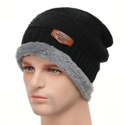 Wool Warm Knitted Winter Hats For Men - CTHOPER