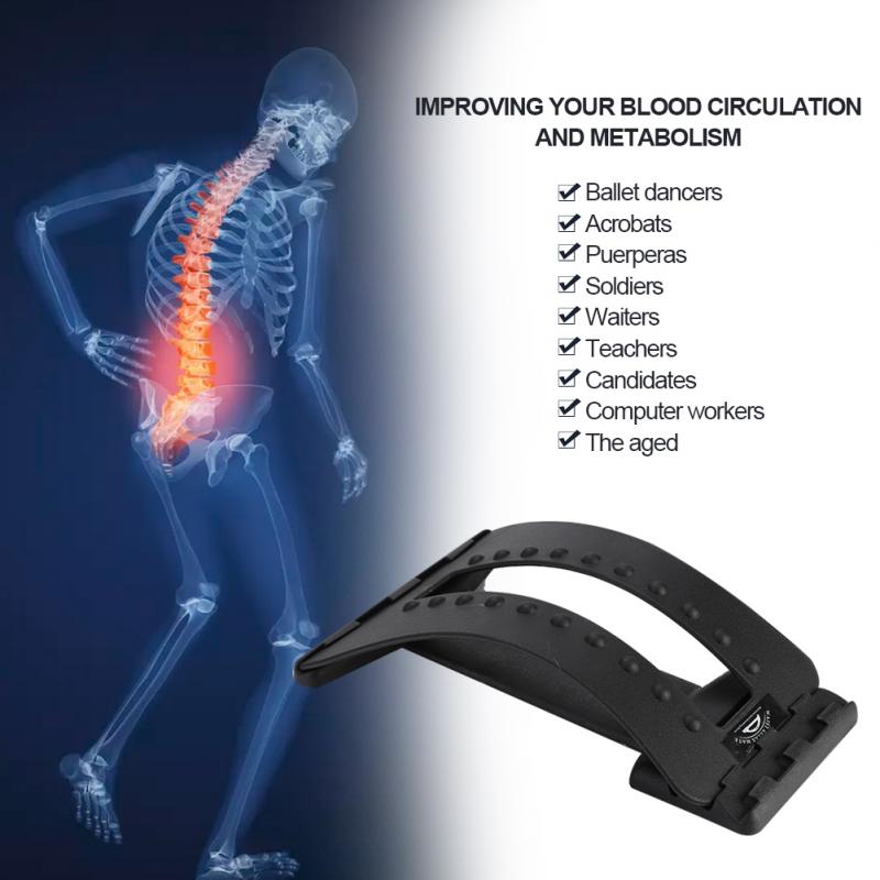 Multi-level Spine Massager Back Supporter Lumbar Stretcher - CTHOPER