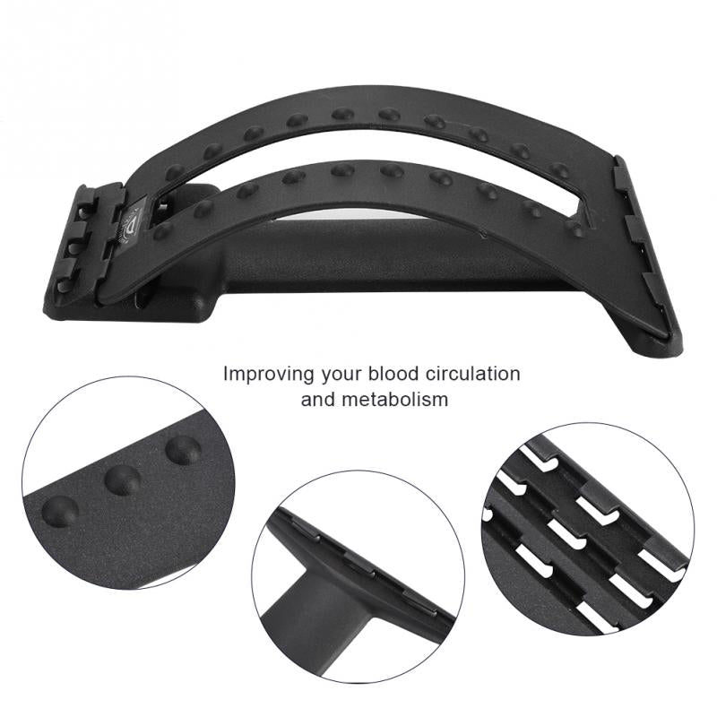 Multi-level Spine Massager Back Supporter Lumbar Stretcher - CTHOPER