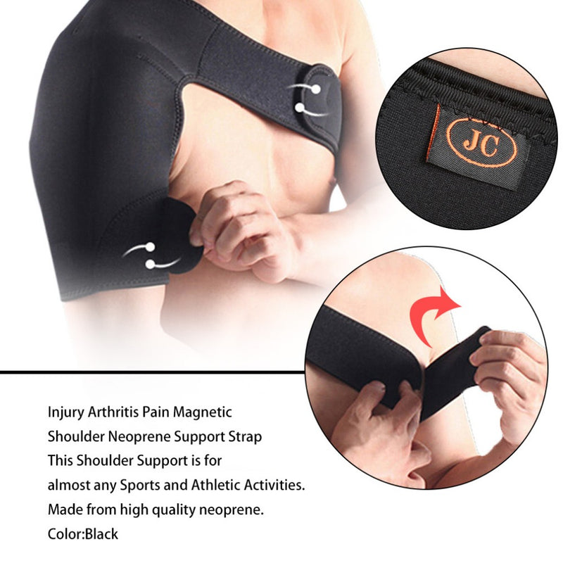 Magnetic Single Shoulder Brace Support Strap Wrap - CTHOPER