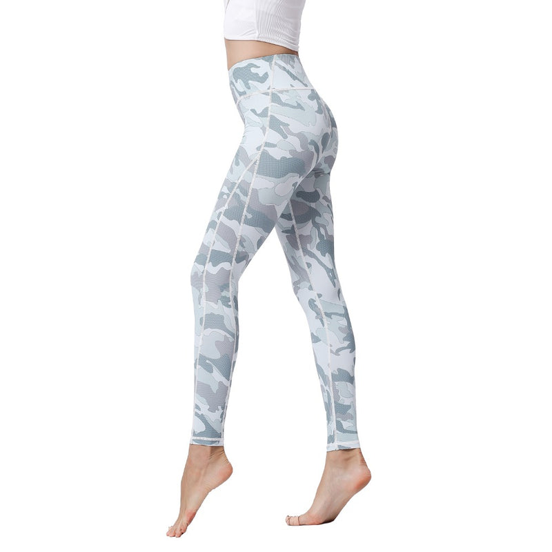 New Women High Waist  Printed Dry Fit Yoga Pants - CTHOPER