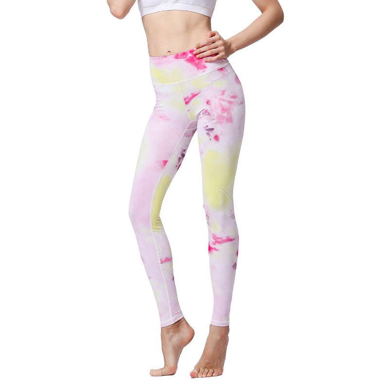 New Women High Waist  Printed Dry Fit Yoga Pants - CTHOPER