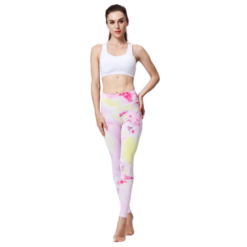 New Women High Waist  Printed Dry Fit Yoga Pants - CTHOPER