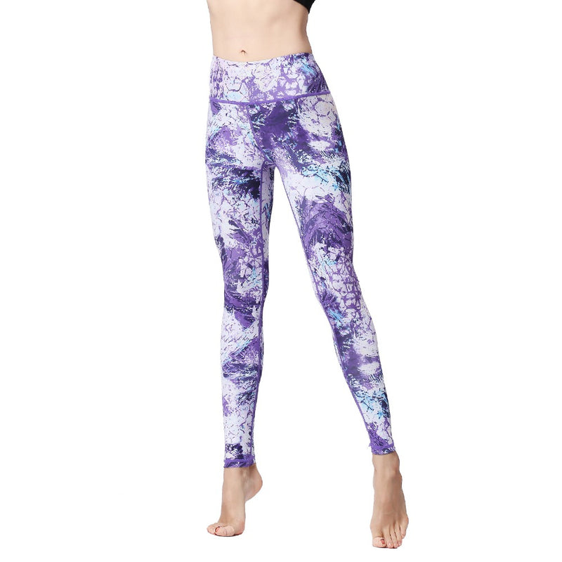 New Women High Waist  Printed Dry Fit Yoga Pants - CTHOPER