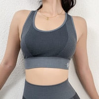 Women's Shockproof Push Up Fitness Padded Sport Bra - CTHOPER