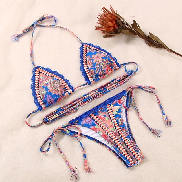 Sexy Swimwear Women 2021 Bikini String Swimming Suit For Women Bathing Suit Micro Folds Hight Cut Monokini One Piece Suit - CTHOPER