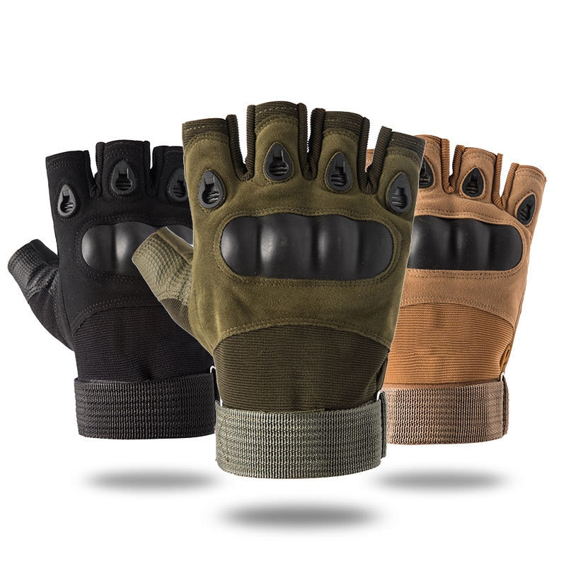 Tactical  Half Finger Gloves Military Army Shooting Fingerless Gloves  Paintball Airsoft Bicycle Motorcross Combat Hard Knuckle
