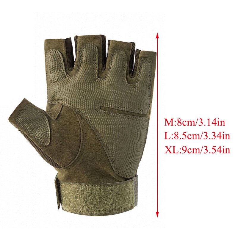 Tactical  Half Finger Gloves Military Army Shooting Fingerless Gloves  Paintball Airsoft Bicycle Motorcross Combat Hard Knuckle