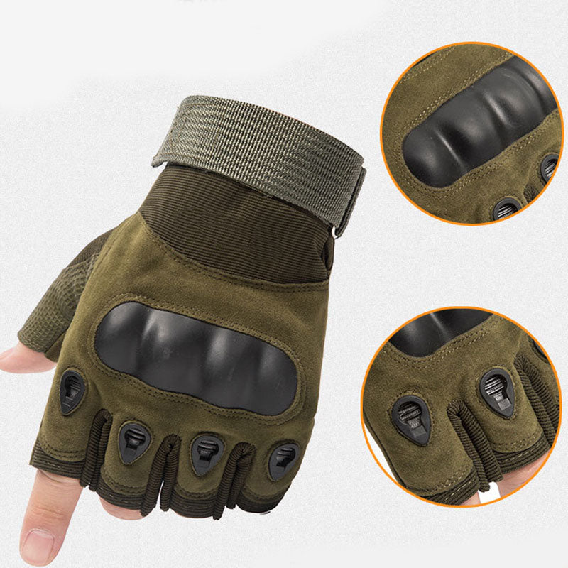 Tactical  Half Finger Gloves Military Army Shooting Fingerless Gloves  Paintball Airsoft Bicycle Motorcross Combat Hard Knuckle