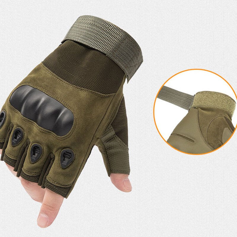Tactical  Half Finger Gloves Military Army Shooting Fingerless Gloves  Paintball Airsoft Bicycle Motorcross Combat Hard Knuckle