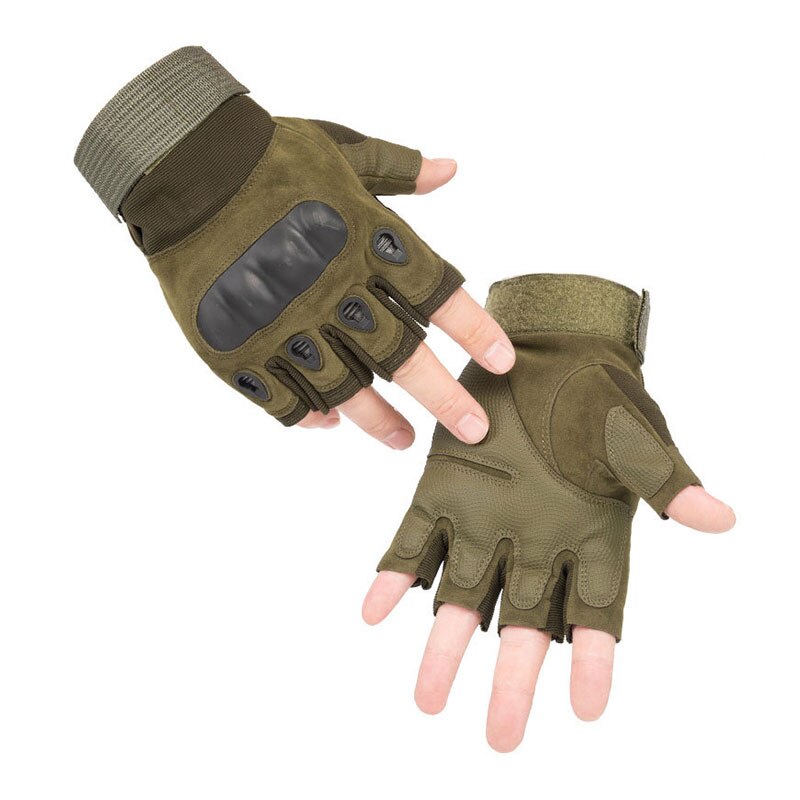 Tactical  Half Finger Gloves Military Army Shooting Fingerless Gloves  Paintball Airsoft Bicycle Motorcross Combat Hard Knuckle