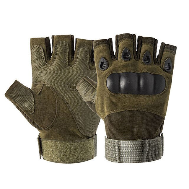 Tactical  Half Finger Gloves Military Army Shooting Fingerless Gloves  Paintball Airsoft Bicycle Motorcross Combat Hard Knuckle