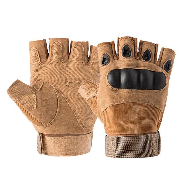 Tactical  Half Finger Gloves Military Army Shooting Fingerless Gloves  Paintball Airsoft Bicycle Motorcross Combat Hard Knuckle