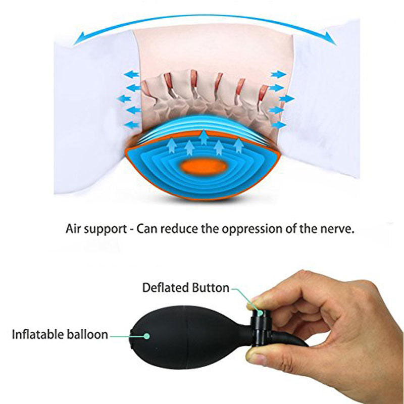 Tcare Multifunctional Portable Air Inflatable Pillow for Lower Back Pain - CTHOPER