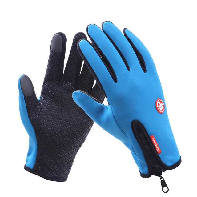 Waterproof Motorcycle Riding Winter Touch Screen Snow Windstopper Gloves - CTHOPER