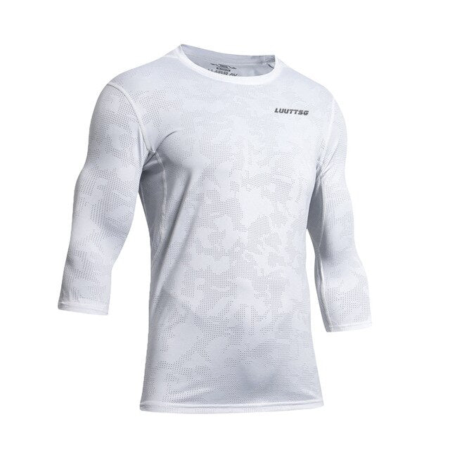 Men's 3/4 Sleeve Outdoor Sport T Shirts - CTHOPER