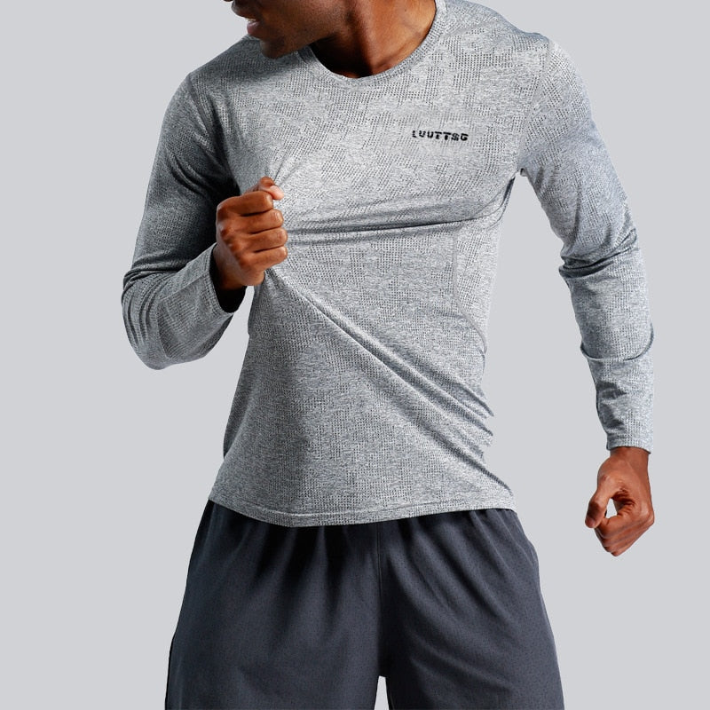 Men's Gym Long Sleeve Training T-shirts - CTHOPER