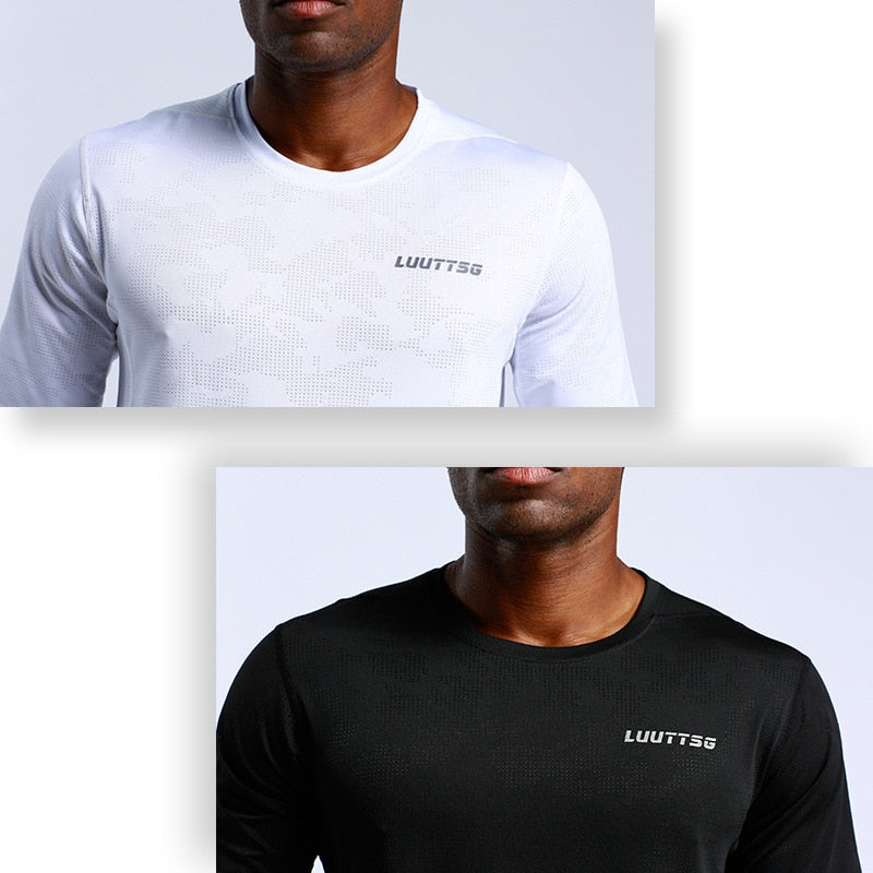 Men's Gym Long Sleeve Training T-shirts - CTHOPER