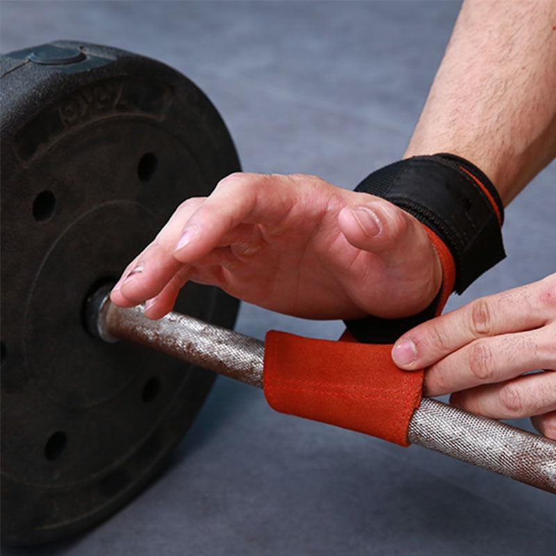 Grips Weight Lifting Gloves Heavy Duty Straps Alternative Power Lifting Wrist Wraps - CTHOPER