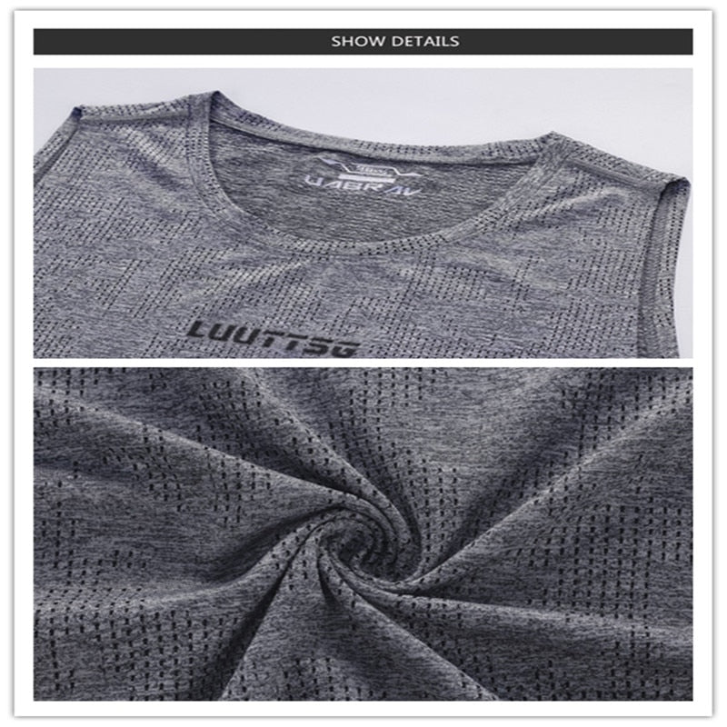 Men's Running Sport Sleeveless Tank Tops - CTHOPER