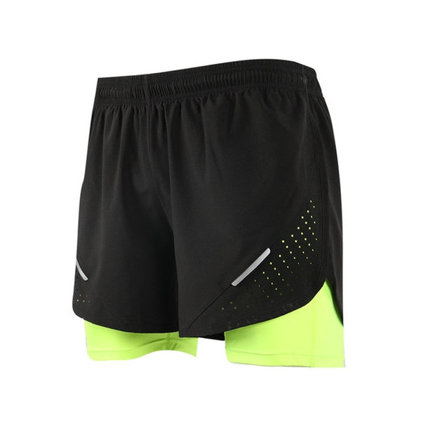 Men's 2 in 1 Training Exercise Basketball Shorts - CTHOPER