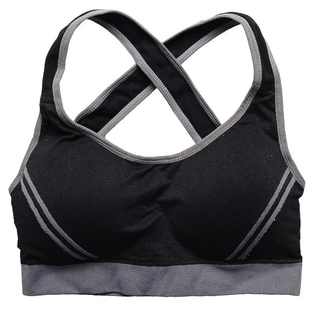 Women's Medium Impact Padded Sport Bra - CTHOPER