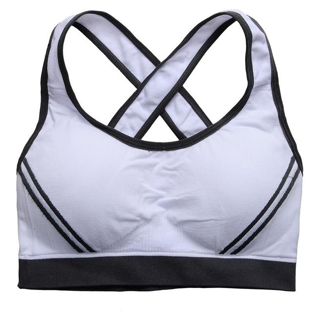 Women's Medium Impact Padded Sport Bra - CTHOPER