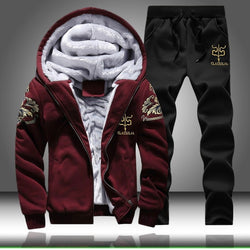 Men/Women 2019 Coat Fleece Hoodies Sweatshirts+Sweatpants Suit - CTHOPER