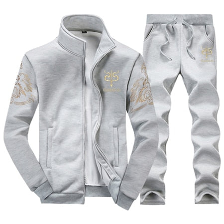 Men/Women 2019 Coat Fleece Hoodies Sweatshirts+Sweatpants Suit - CTHOPER