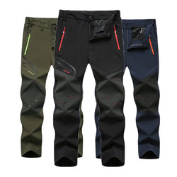 Men Hiking Trekking Fishing Plus Size Oversized Waterproof Outdoor Pants - CTHOPER