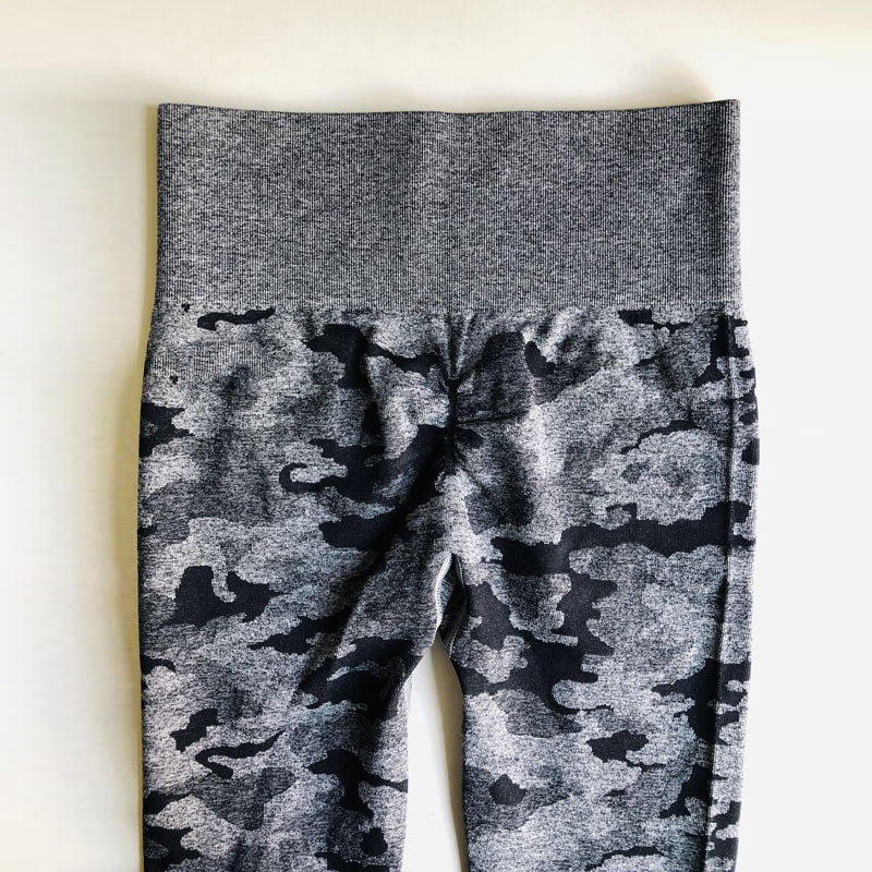 Women's High Waist Camo Seamless Leggings - CTHOPER