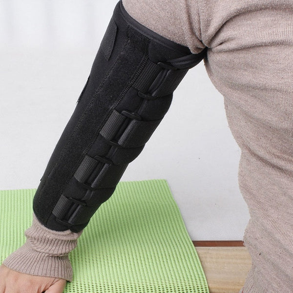 Adjustable Elbow Joint Recovery Arm Splint Brace Support Protect Band Belt Strap - CTHOPER
