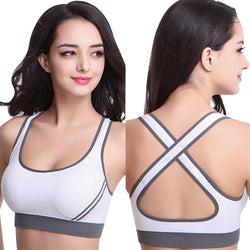 Women's Medium Impact Padded Sport Bra - CTHOPER