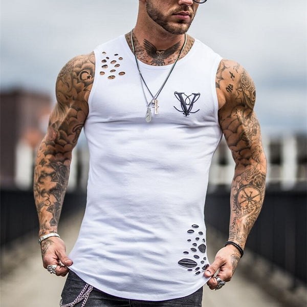 2019 New Men's Summer Sleeveless Running Tank Top - CTHOPER