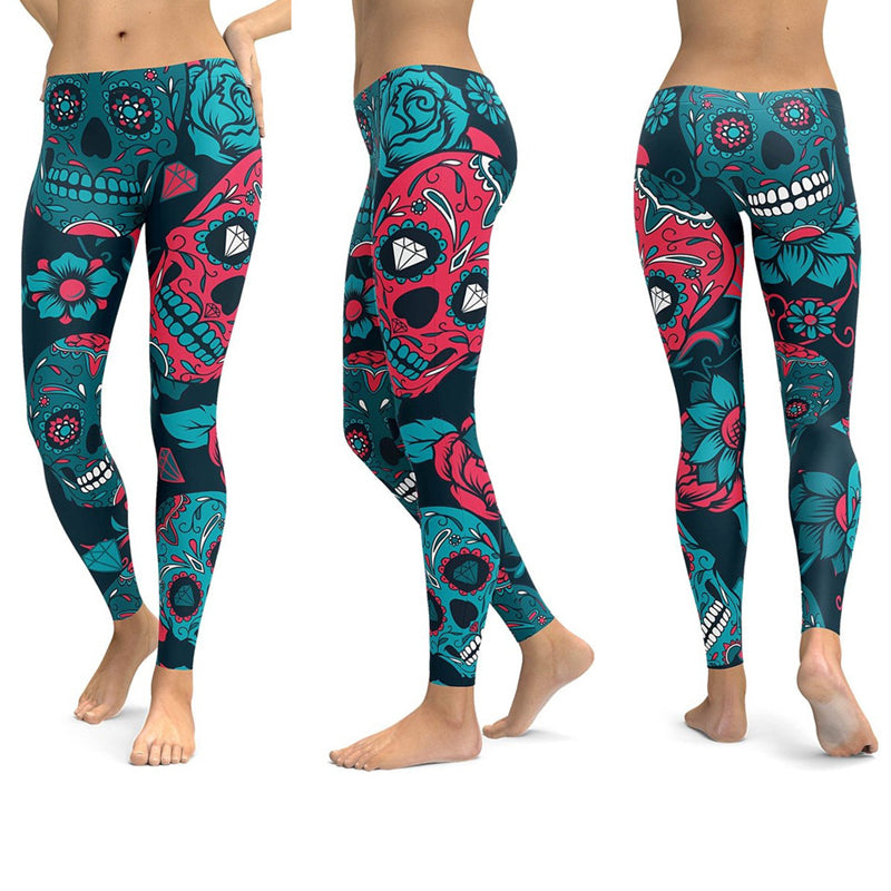 Women Unique Fitness Workout Running Yoga Leggings - CTHOPER