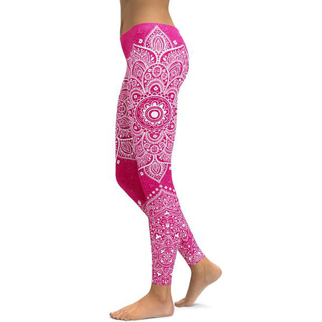 Women Unique Fitness Workout Running Yoga Leggings - CTHOPER