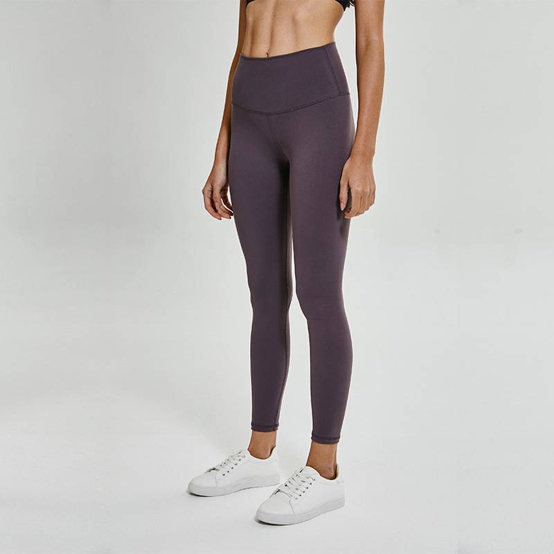 Women's 7/8 High-Waisted Solid Yoga Leggings - CTHOPER