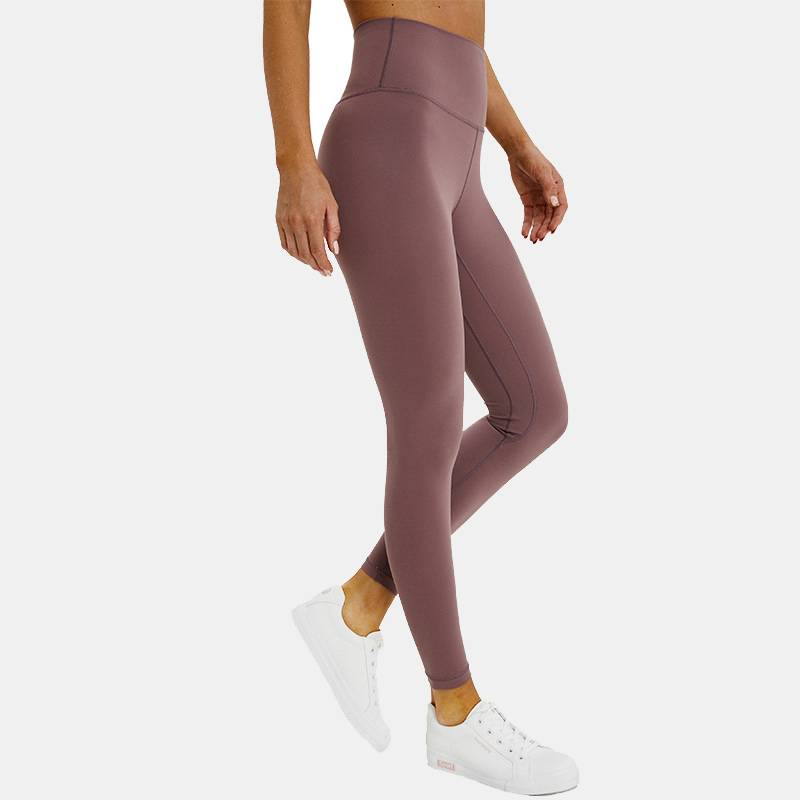 Women's 7/8 High-Waisted Solid Yoga Leggings - CTHOPER