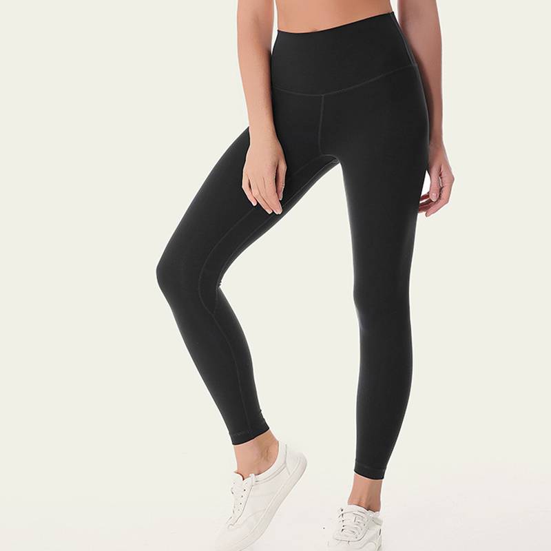 Women's 7/8 High-Waisted Solid Yoga Leggings - CTHOPER