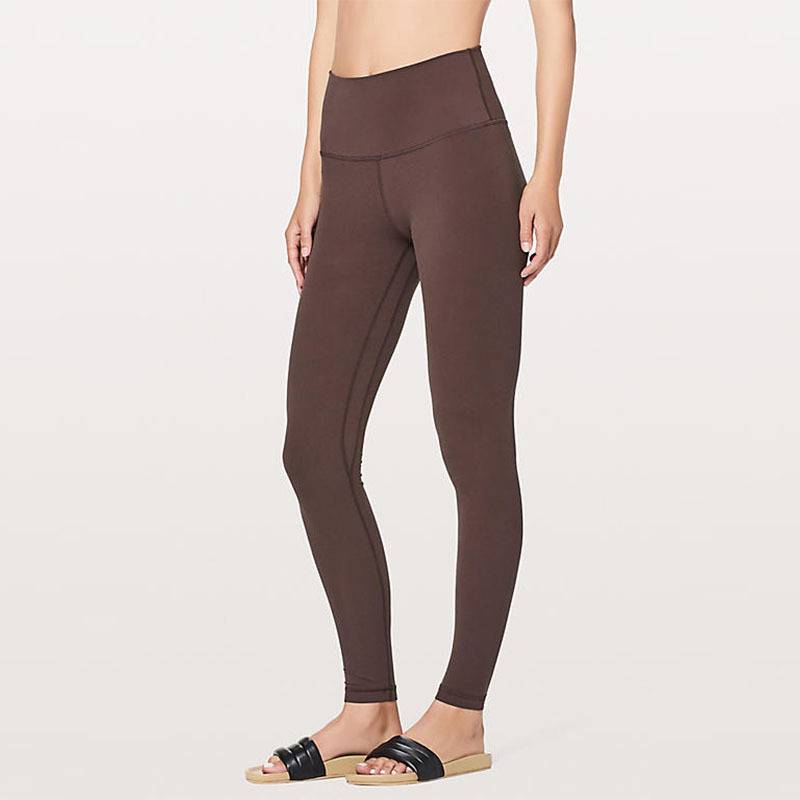 Women's 7/8 High-Waisted Solid Yoga Leggings - CTHOPER